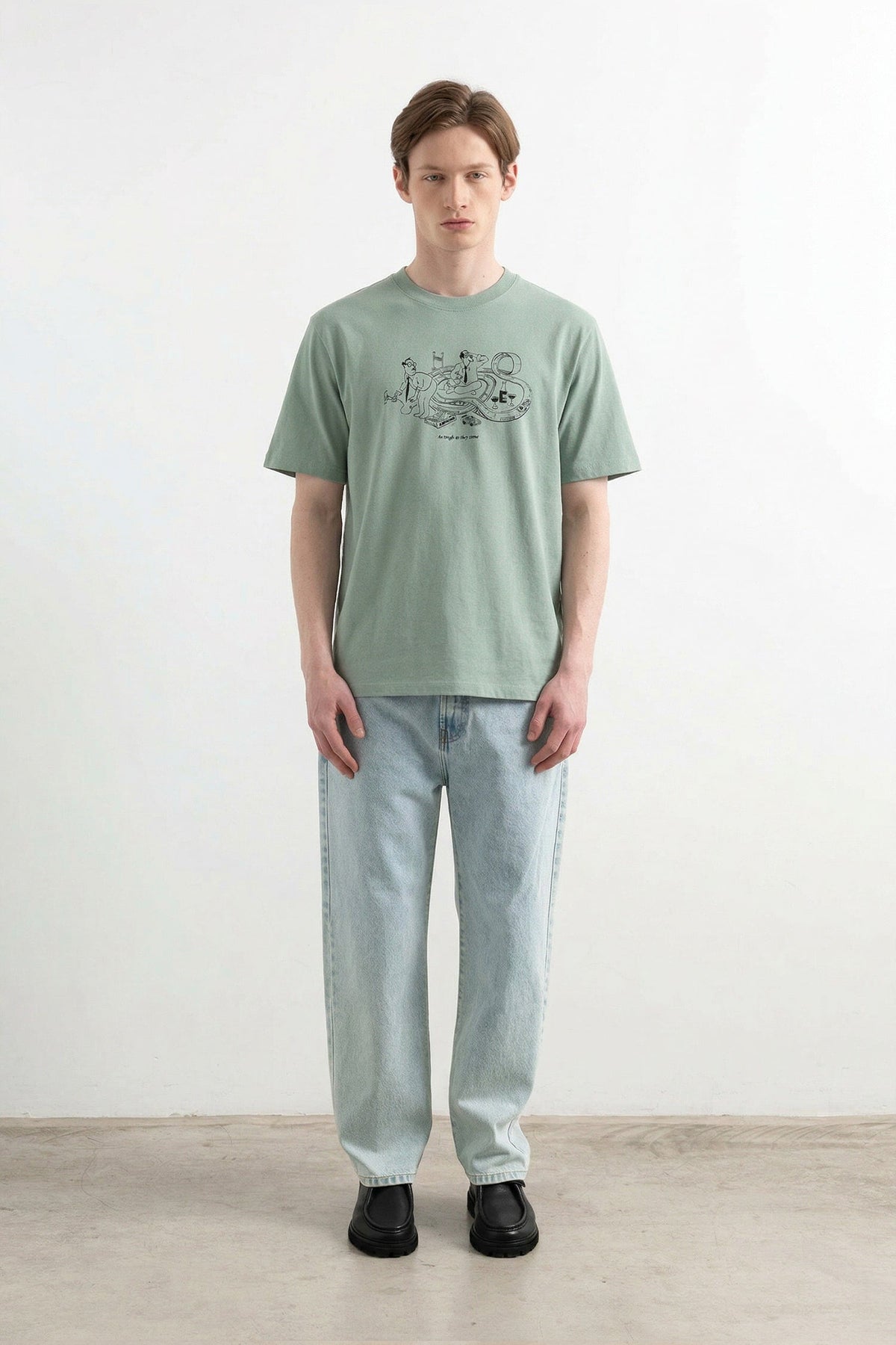 Szałwiowy T-shirt Scalextric