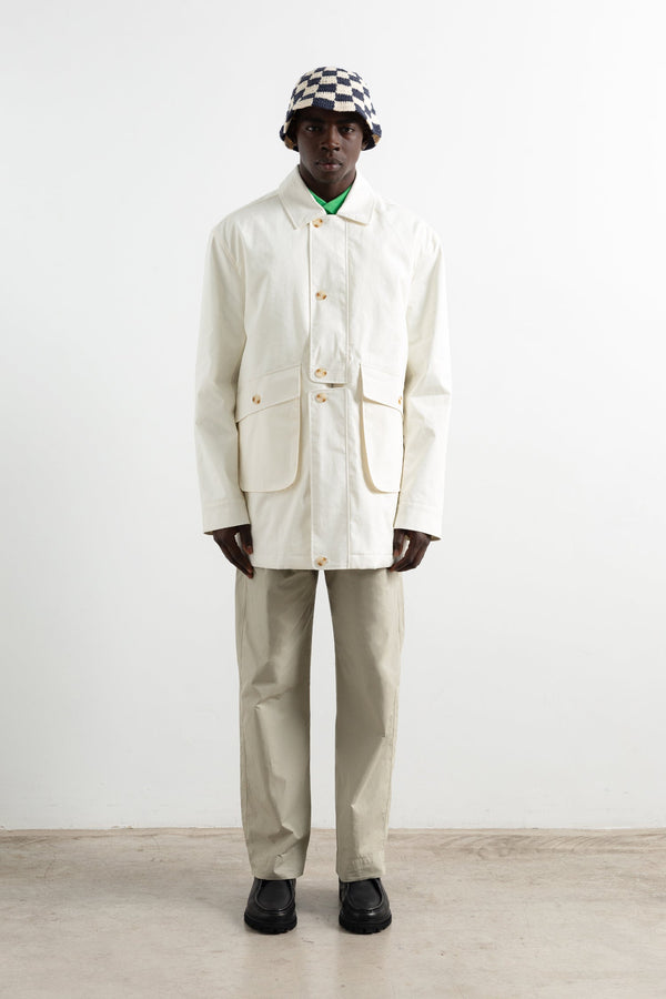 Jacka Double Placket Off White