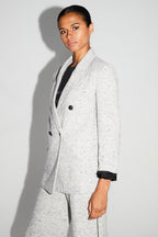 Blazer Ema Laine Granito Fabriqué En Italie - Gris