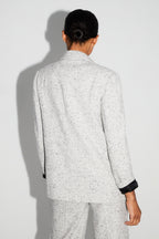 Blazer Ema Laine Granito Fabriqué En Italie - Gris
