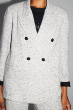 Blazer Ema Laine Granito Fabriqué En Italie - Gris