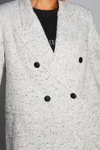 Blazer Ema Laine Granito Fabriqué En Italie - Gris