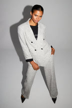Blazer Ema Laine Granito Fabriqué En Italie - Gris