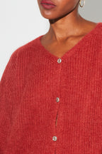 Cárdigan Angelo Baby Alpaca Paprika Hecho En Italia