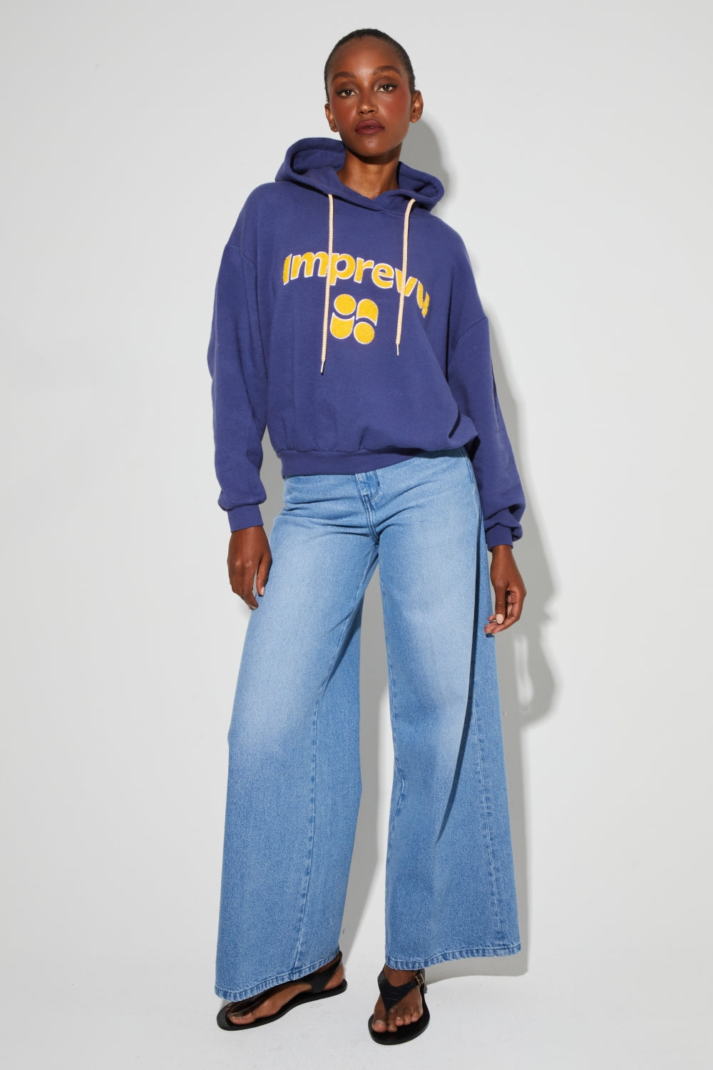 Kira College Navy Sweatshirt, Made In Portugal