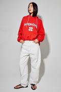 Kira College Red Sweatshirt, Made In Portugal