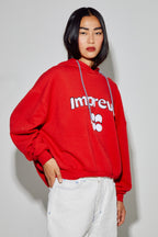 Kira College Red Sweatshirt, Made In Portugal