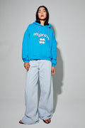 Sweatshirt Kira Collège Electric Blue, Fabriqué Au Portugal - Bleu