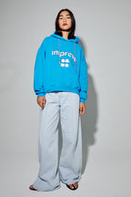 Sweatshirt Kira Collège Electric Blue, Fabriqué Au Portugal - Bleu
