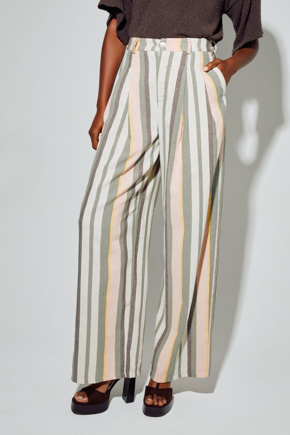 Elsa Pants, Summer Stripes Made In Italy