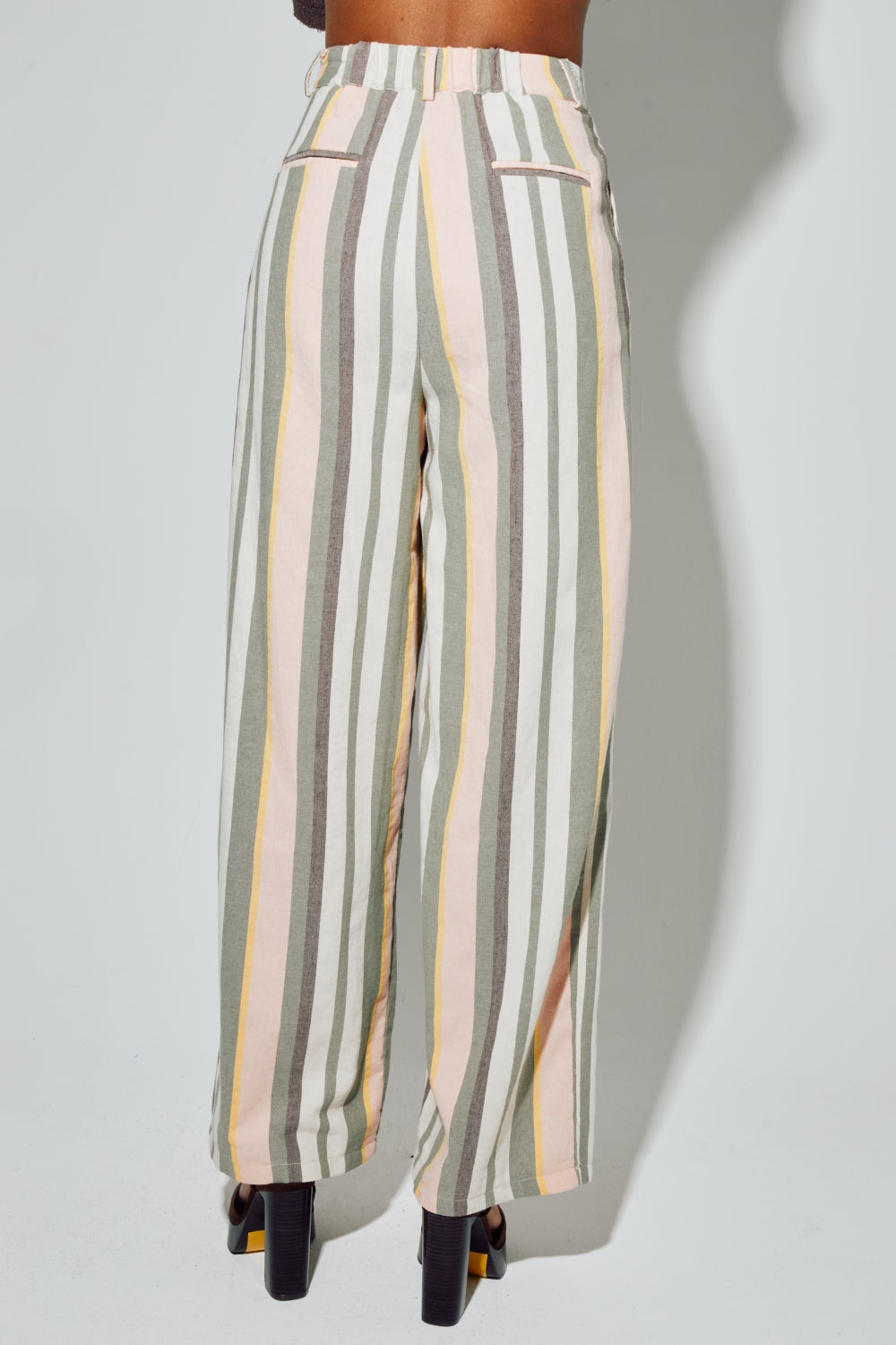 Elsa Pants, Summer Stripes Made In Italy