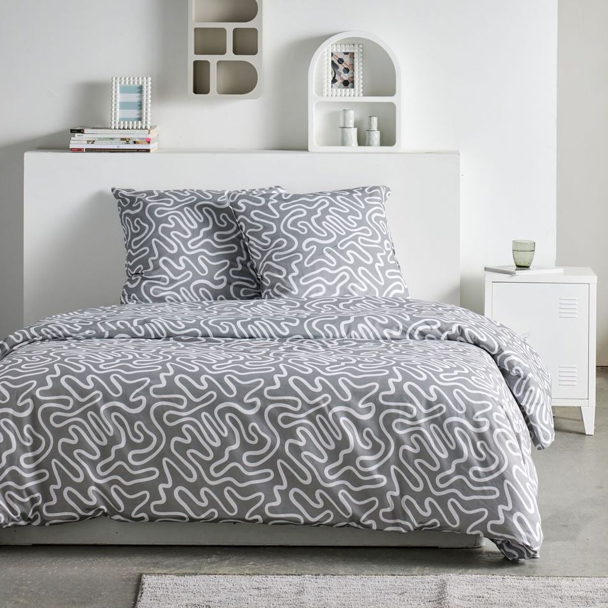 Sunshine - Parure De Lit Motif 19.15 - Gris
