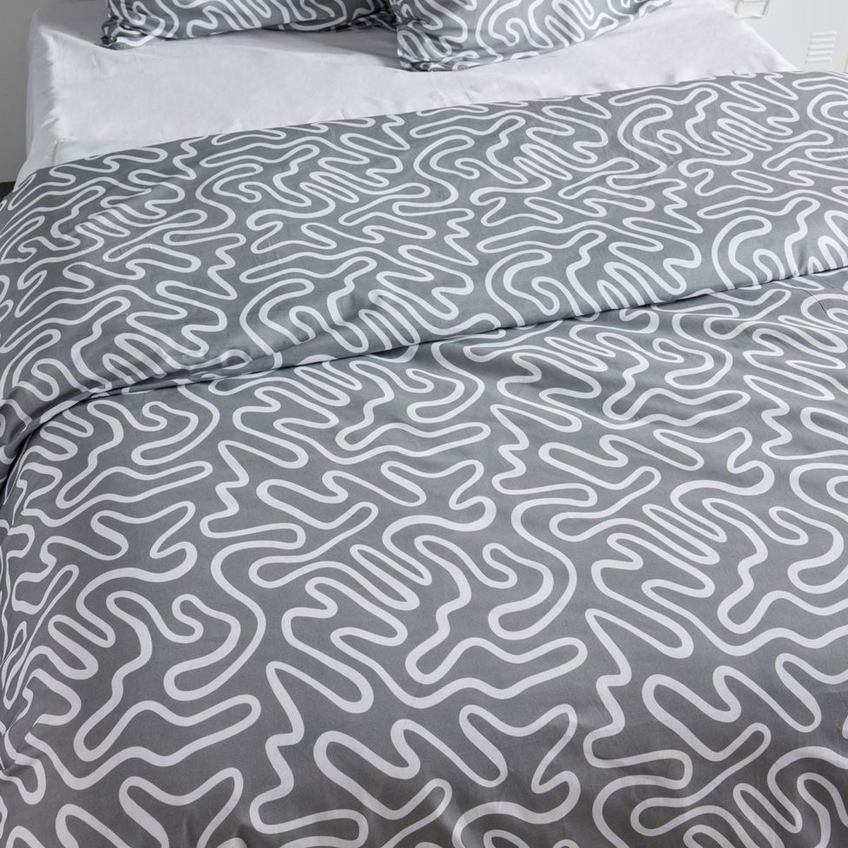 Sunshine - Parure De Lit Motif 19.15 - Gris