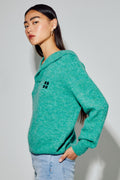 Sweatshirt NoAlpaga Green Fabriqué En Italie - Vert
