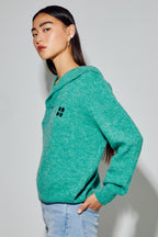 Sweatshirt NoAlpaga Green Fabriqué En Italie - Vert