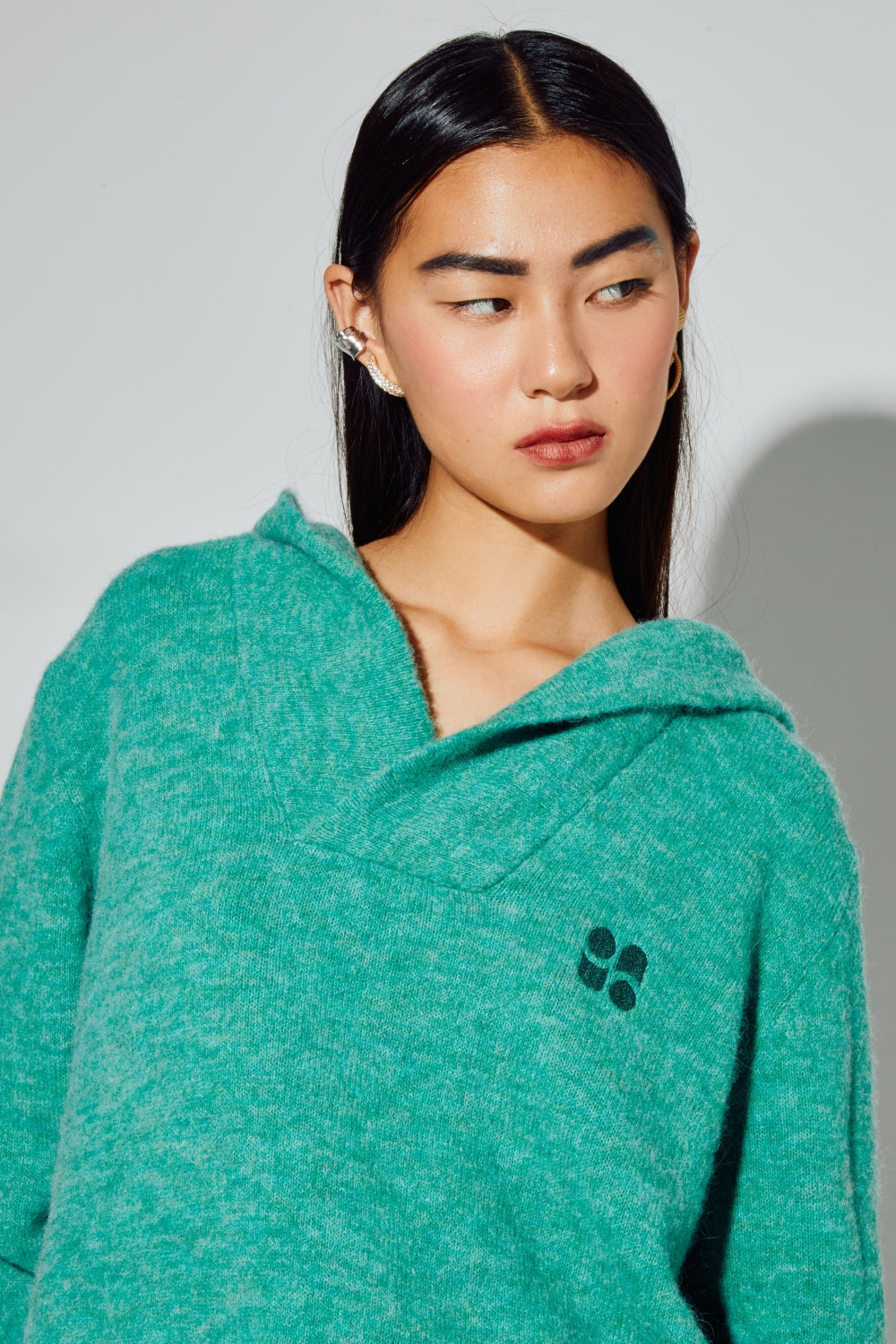 Sweatshirt NoAlpaga Green Fabriqué En Italie - Vert