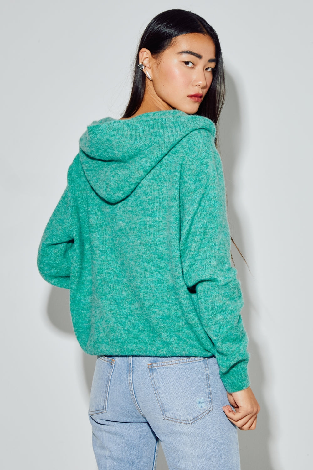 Sweatshirt NoAlpaga Green Fabriqué En Italie - Vert