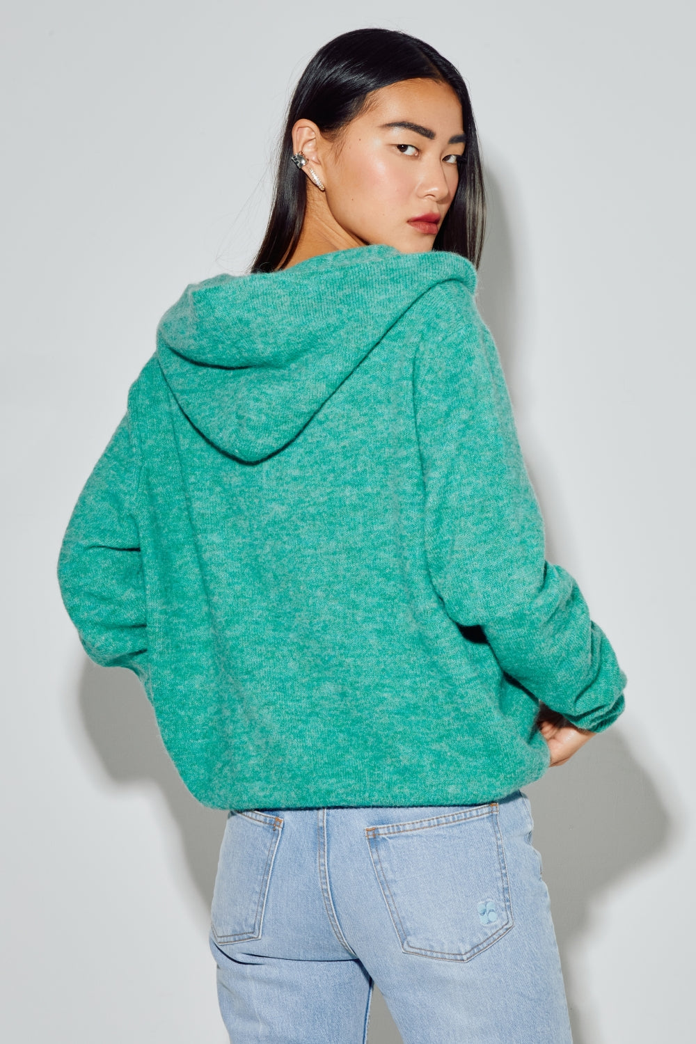 Sweatshirt NoAlpaga Green Fabriqué En Italie - Vert