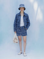Veste Unisexe Amour Jacquard Denim