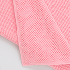 Tapis De Bain En Coton Bouclé - Rose Pâle