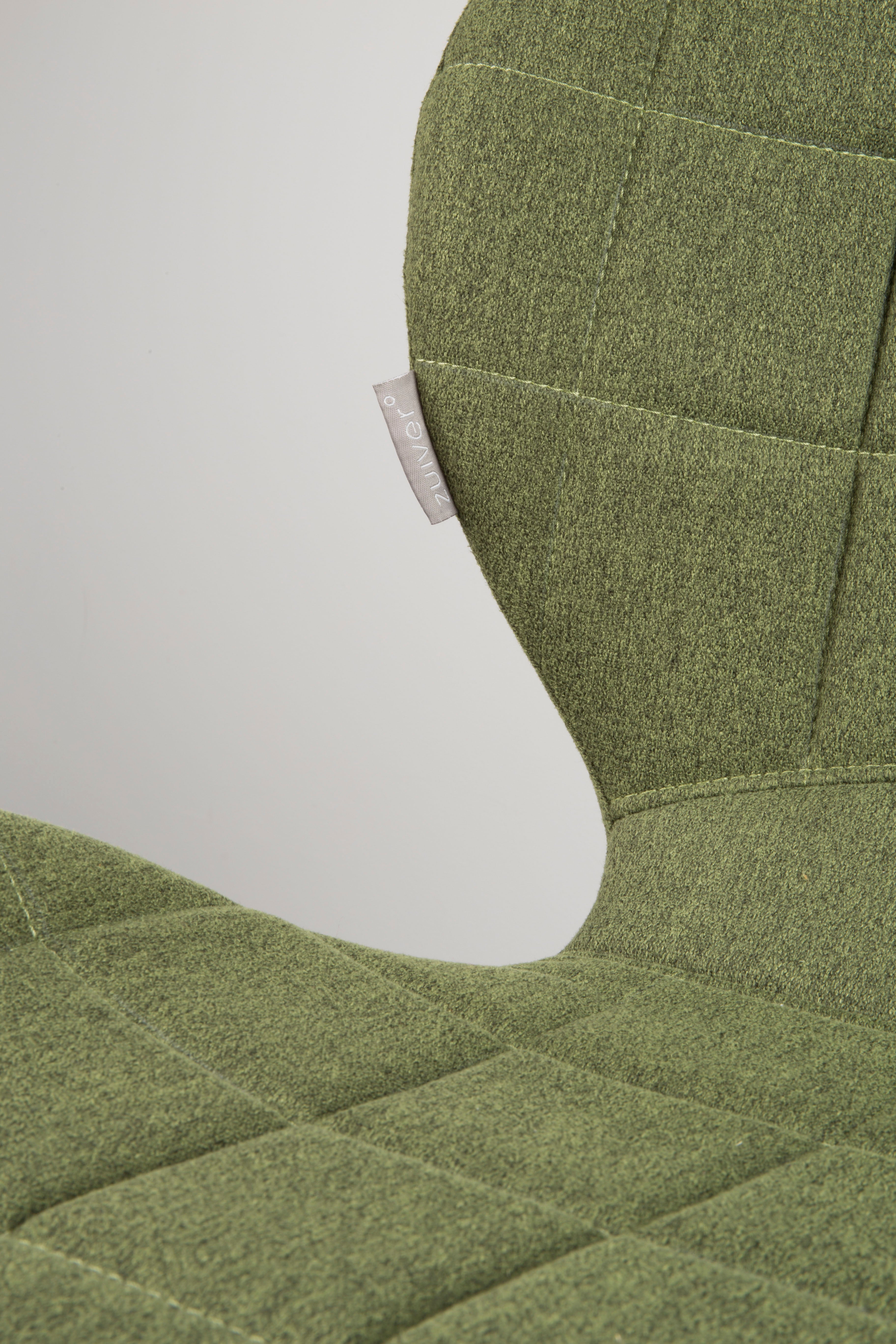 Omg - Juego de 2 sillas de comedor - Tela - Verde