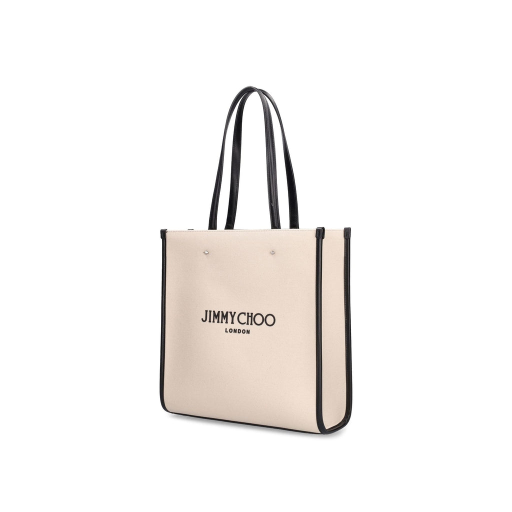 Jimmy Choo - Medium Logo Tote Bag - Women - Beige