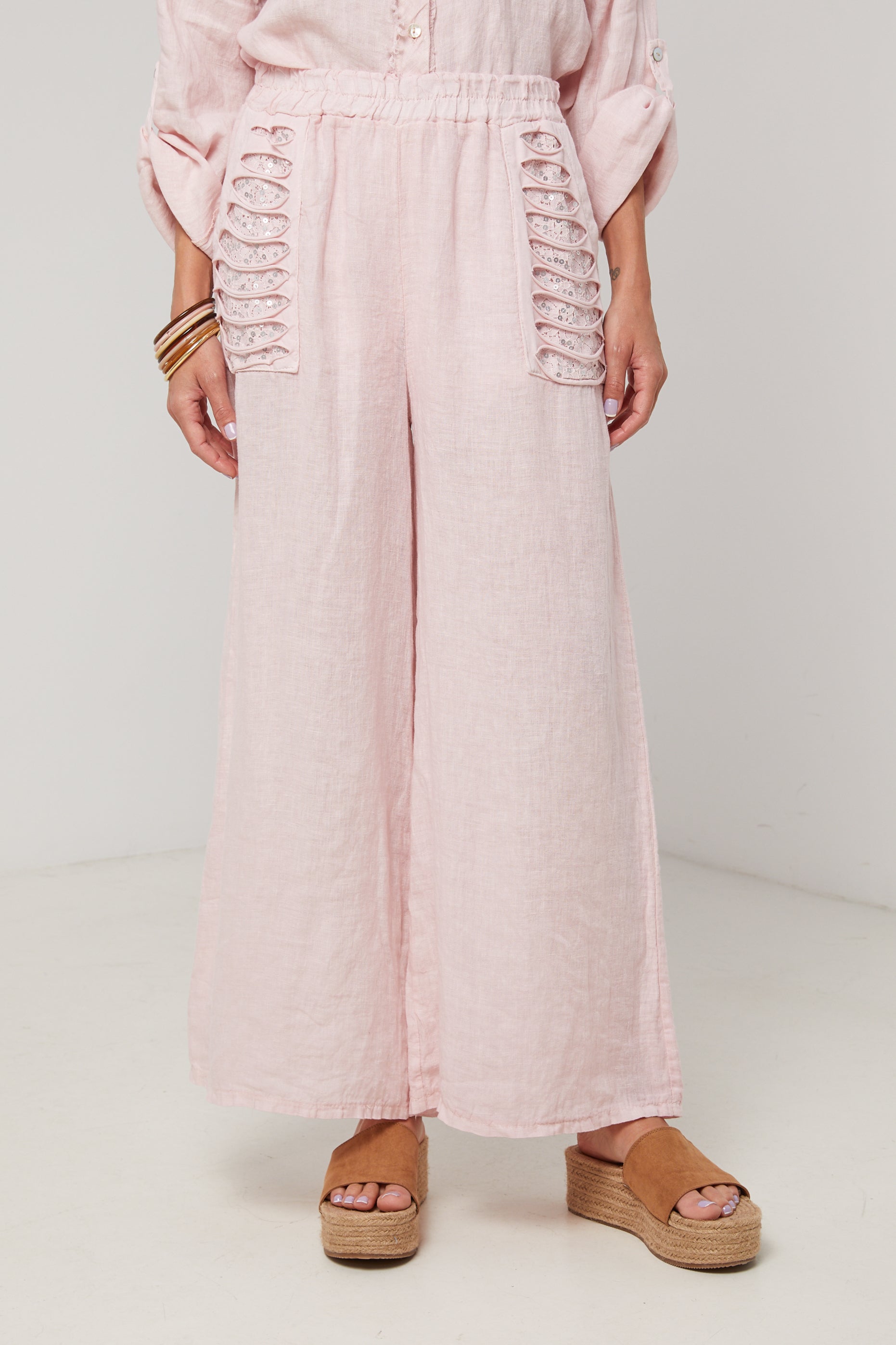 Trousers - Pink - Women