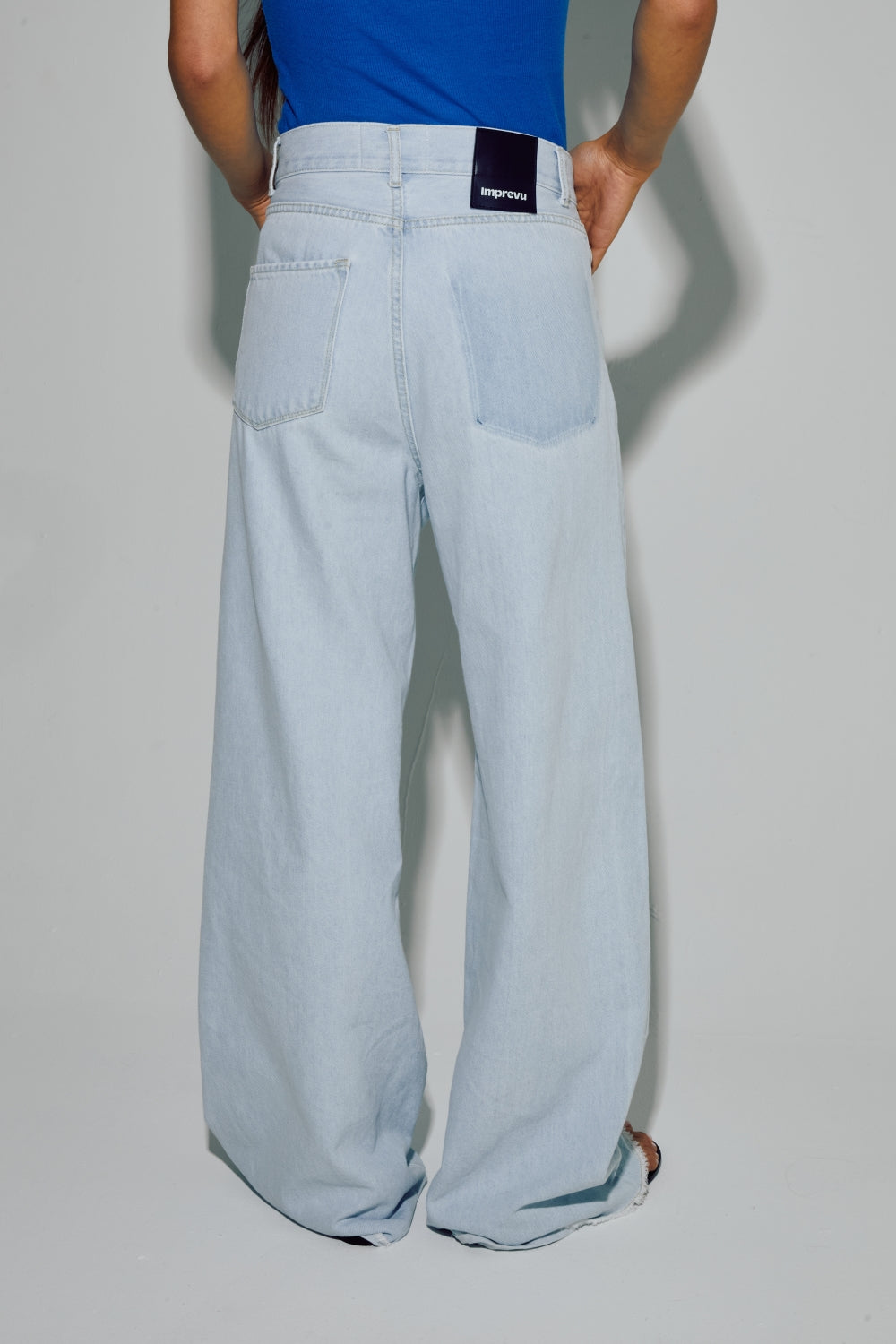 The Swiggy Palazzo Acid Blue Denim Made In Portugal