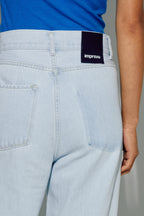 The Swiggy Palazzo Acid Blue Denim Made In Portugal