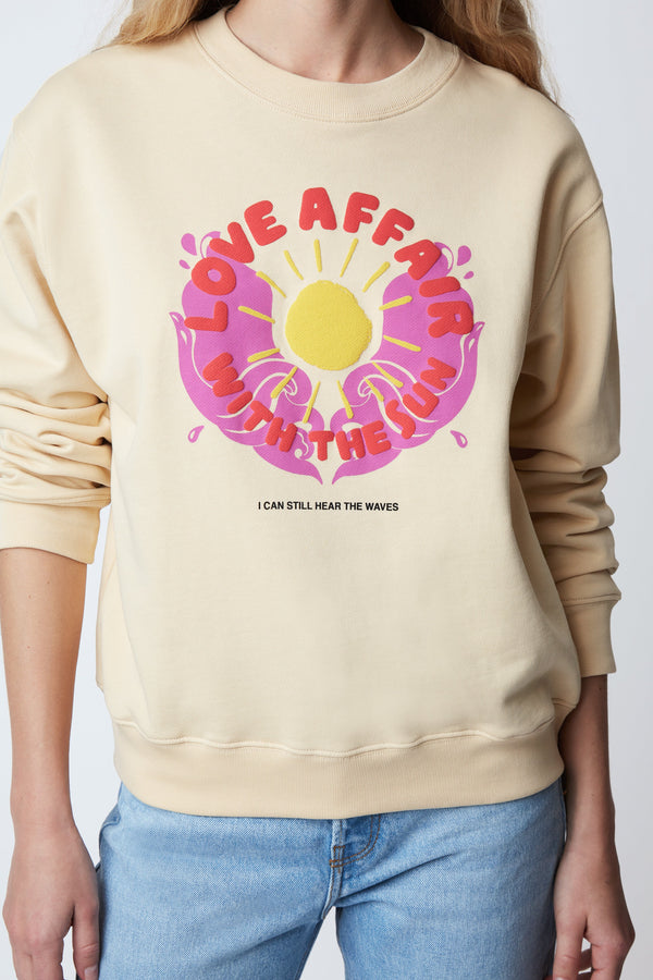 SWEATSHIRT LOUIS LOVE SOFT YELLOW