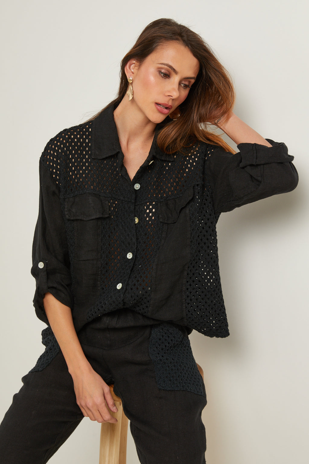 Chemise - Noir - Femme