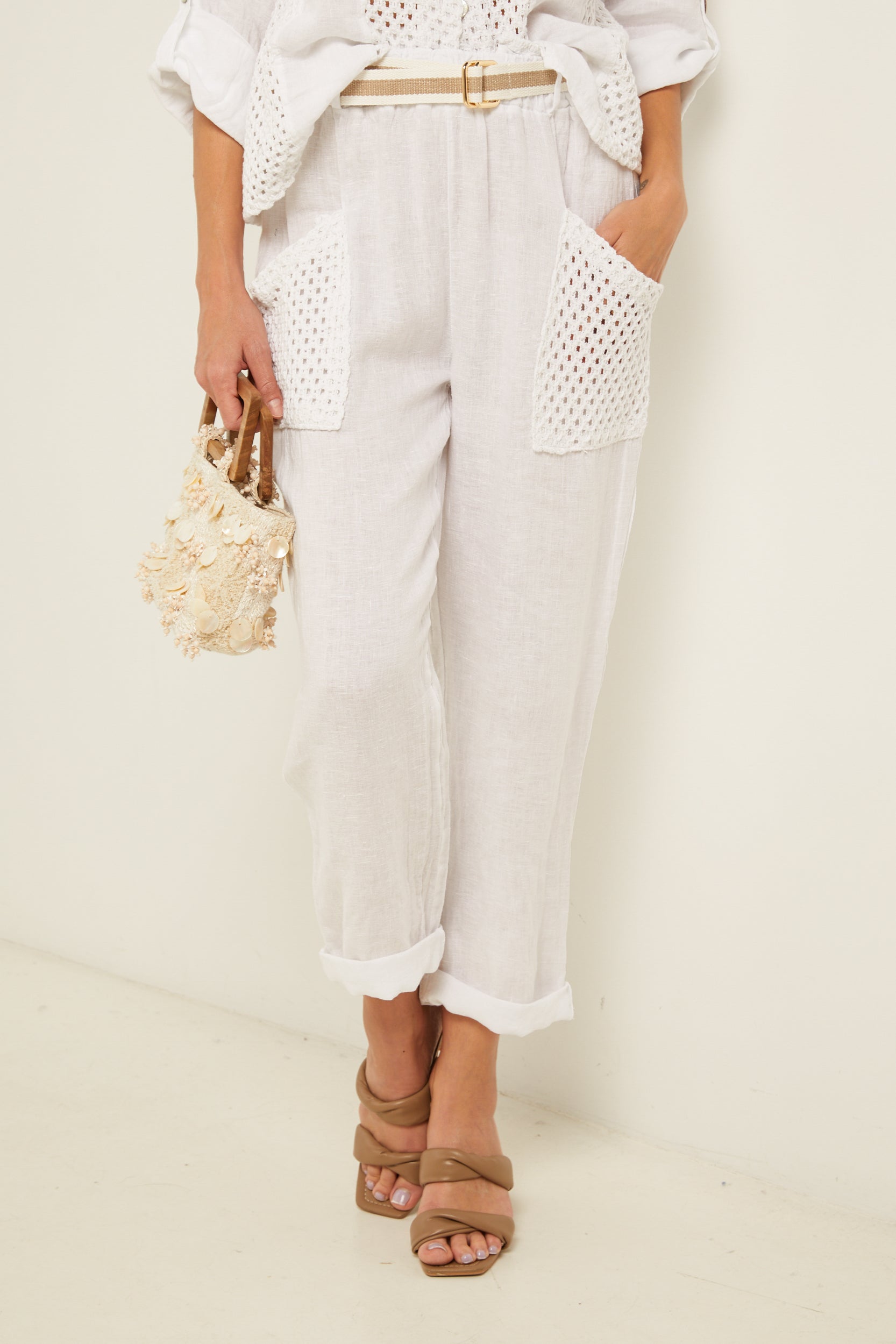 Pantalon - Blanc - Femme