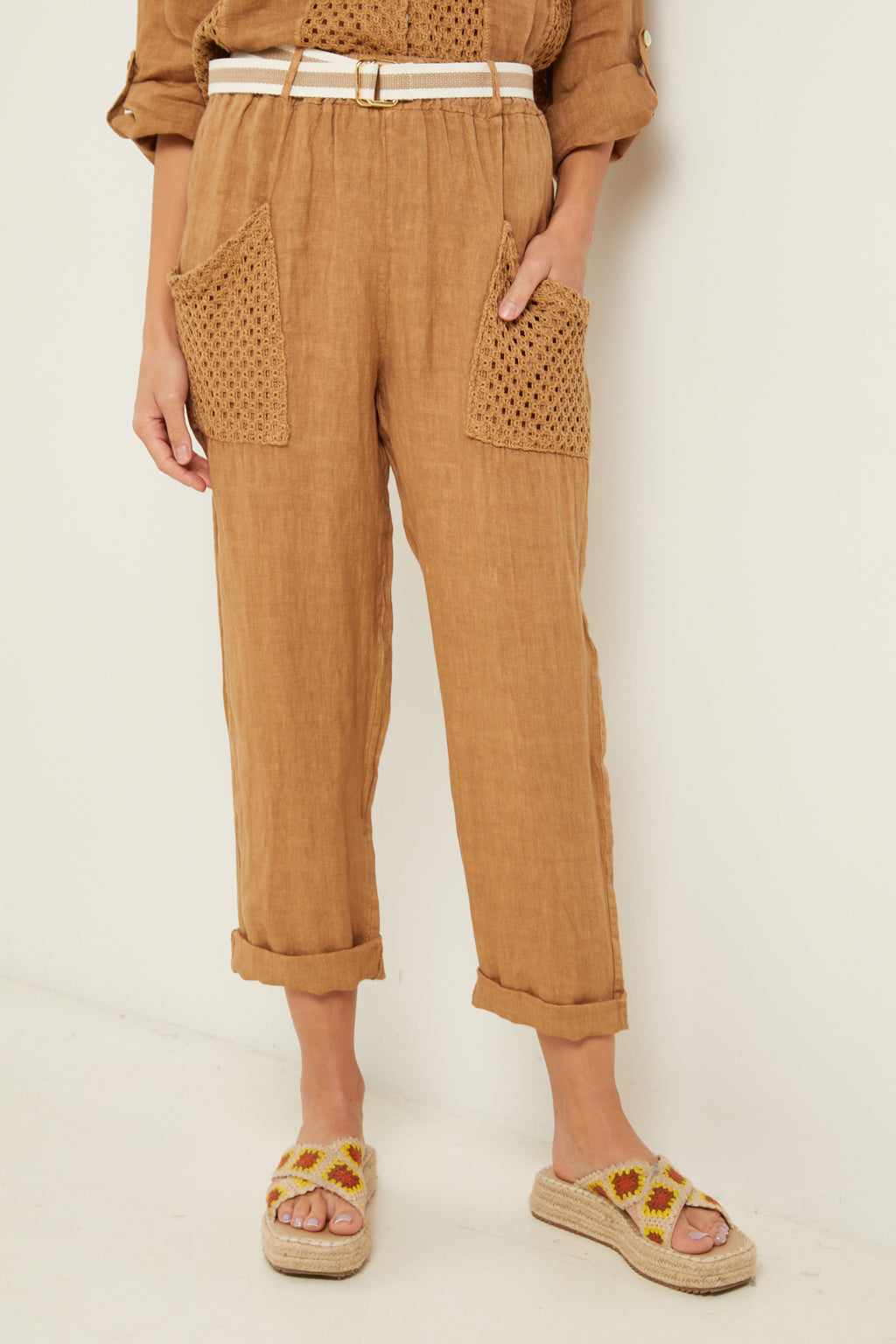 Pantalon - Camel - Femme