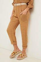 Pantalon - Camel - Femme