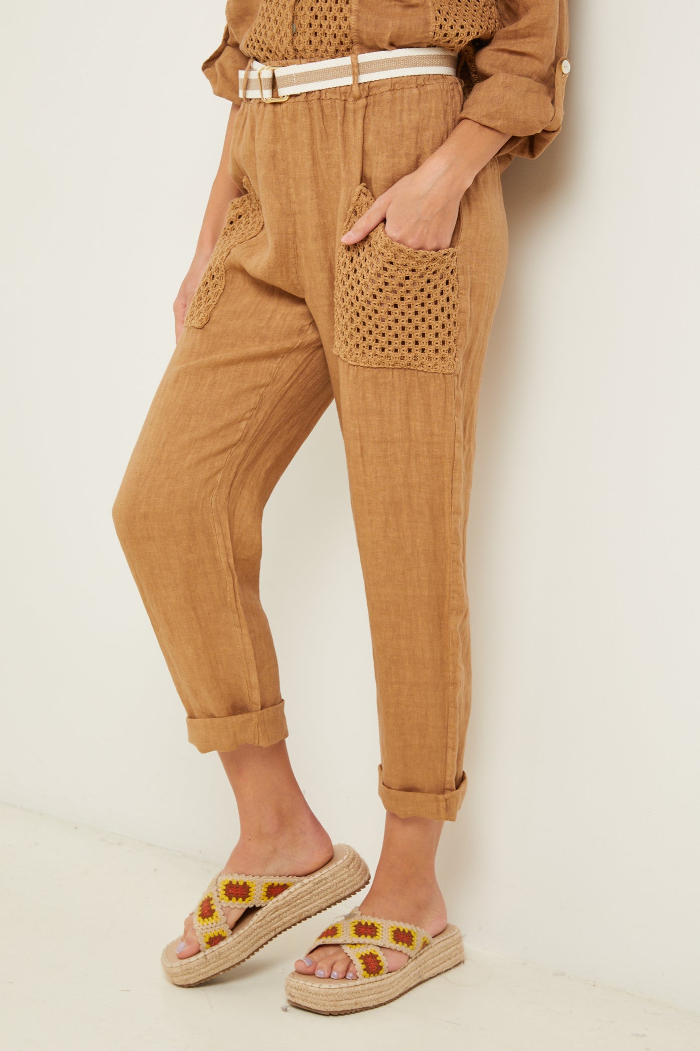 Pantalon - Camel - Femme