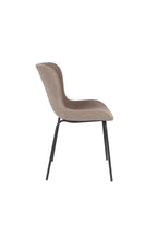 Junzo Rib - Set of 2 Dining Room Chairs - Fabric - Gray