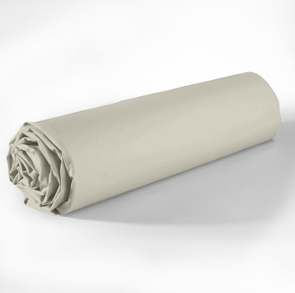 Essentiel - Drap Housse - 100% Coton - Grège