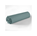 Essentiel - Drap Housse - 100% Coton - Bleu Canard