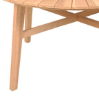 Round Teak Garden Table - Natural