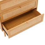 Lounea - 3 Drawer Chest With Canework - Natural