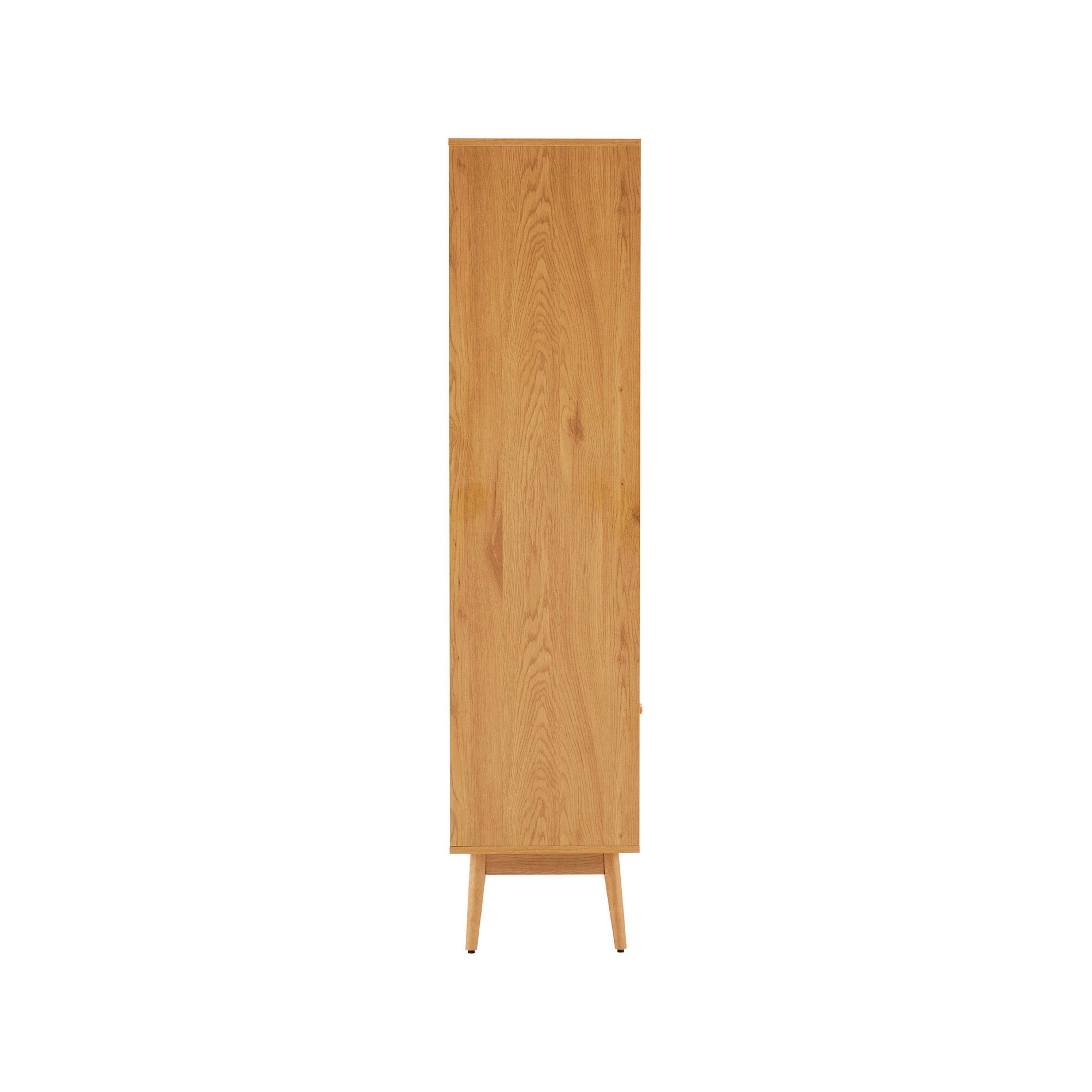 Lounea - 2 Door Bookcase With Canework - Natural