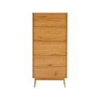 Lounea - 2 Door Bookcase With Canework - Natural