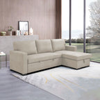 Cozy - Reversible and Convertible Fabric Corner Sofa - Beige