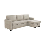 Cozy - Reversible and Convertible Fabric Corner Sofa - Beige