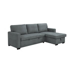 Cozy - Reversible and Convertible Fabric Corner Sofa - Light Gray