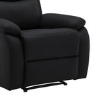 Zolara - Fauteuil De Relaxation Manuel En Pu - Noir