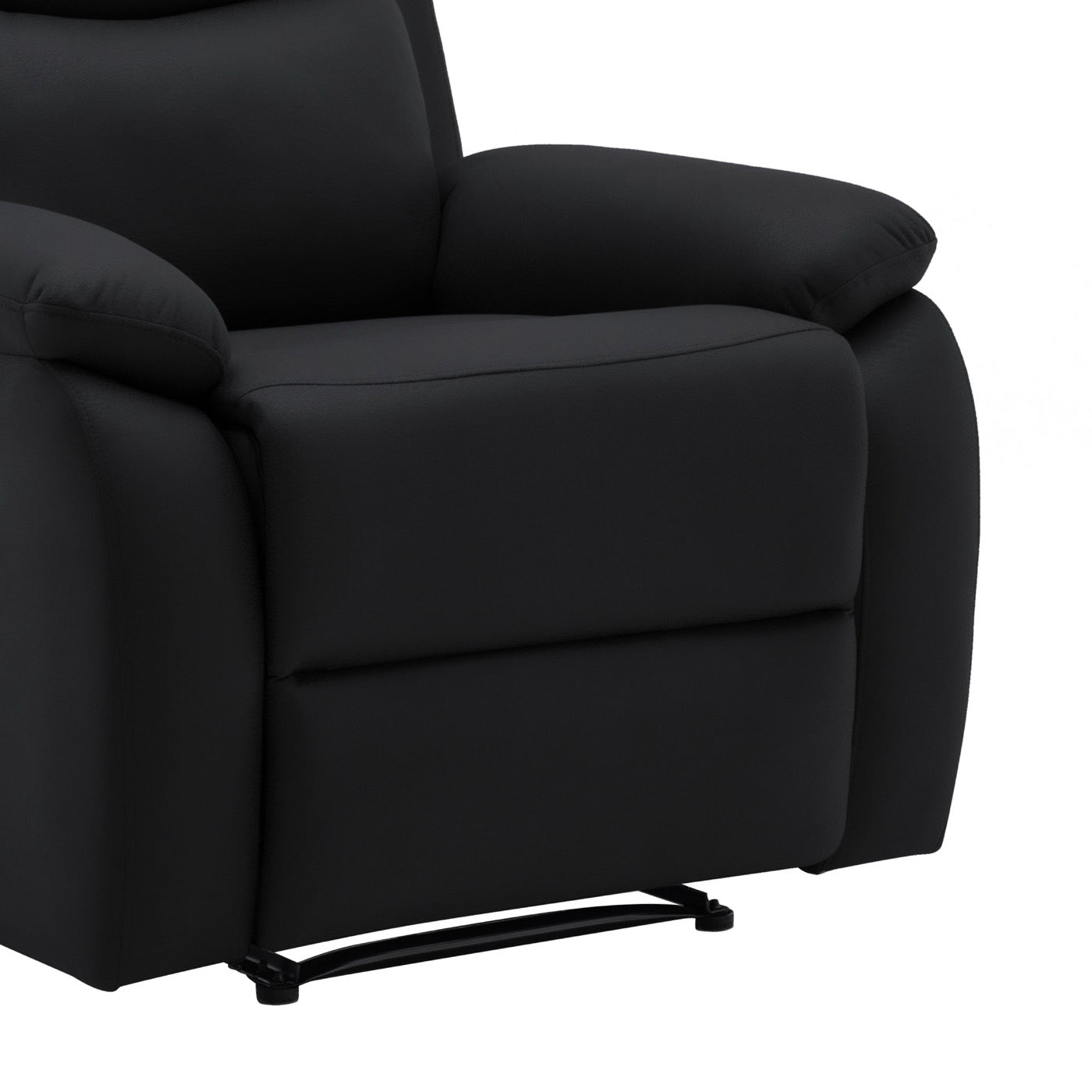 Zolara - Fauteuil De Relaxation Manuel En Pu - Noir