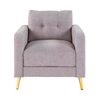 Glimar - Sillón de Microfibra - Gris Claro