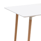 Scandi - Rectangular Dining Table + 4 Chairs Set - Transparent