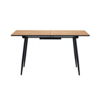 Scandi - Mesa de comedor extensible estilo escandinavo - Natural